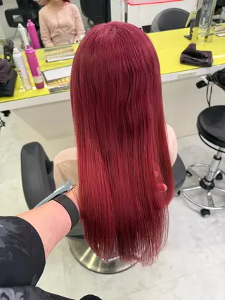 セミロング カラー ヘアアレンジ 🫧モテる💗ダメー ジレスハイトーン🫧のヘアスタイル