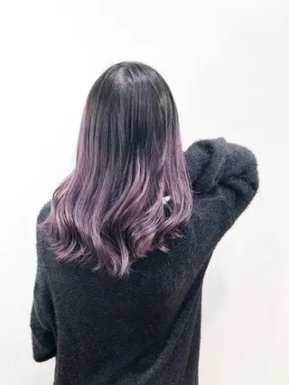 セミロング カラー 🌙HIZUKI🌙 ハイトーン 艶髪のヘアスタイル