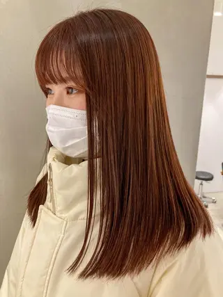 セミロング Larry🌼中下 美香のヘアスタイル