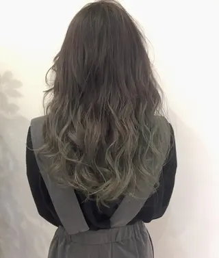 ミディアム セミロング ロング カラー パーマ ハイトーン×髪質改善 KENTAのヘアスタイル