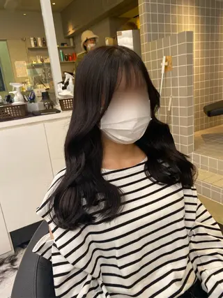 セミロング カラー ヘアアレンジ キッズ TRU Shino🦋のマツエク・マツパデザイン