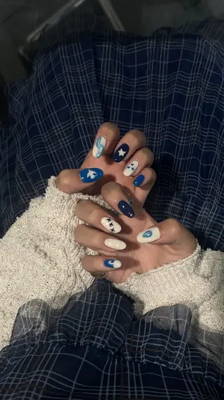 ネイル 個性派✴︎ジャケ写 ネイル🦋mire-のネイルデザイン