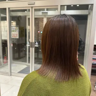 セミロング 佐藤功真/ ブリーチなしカラーのヘアスタイル