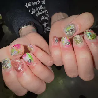 ネイル 𝙃𝙖𝙧𝙪⋆ ˚꩜｡個性派のネイルデザイン