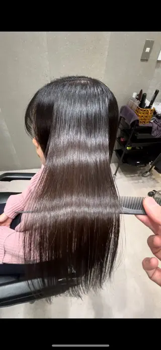 セミロング カラー 髪質改善ヘアケア 艶髪特化/上田のヘアスタイル