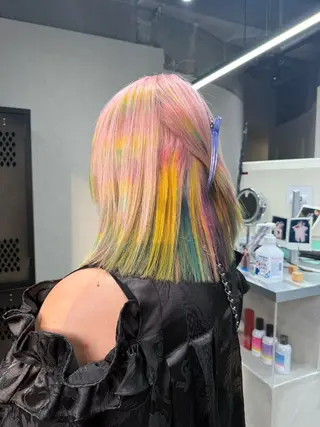 カラー ルシ🎨/ハイトーン デザイン/髪質改善のヘアスタイル