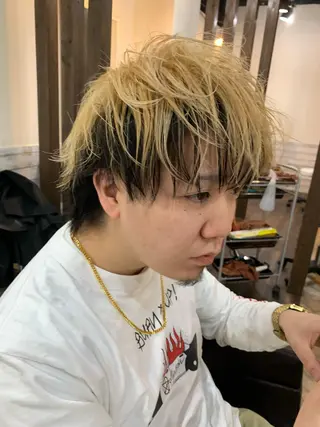 ショート カラー メンズ メンズサロン ANSWERのヘアスタイル