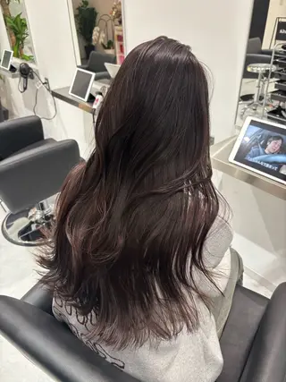 セミロング カラー 🎀透明感× 赤み消し🎀正源のヘアスタイル