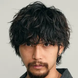 パーマ メンズ 小野 隼士のヘアスタイル