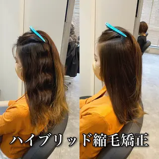 ロング カラー パーマ ブリーチ縮毛矯正/ デサキ ショウヘイのヘアスタイル