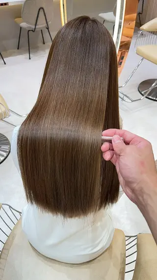 ロング カラー 縮毛矯正✨🫧 レイヤー川村利幸のヘアスタイル