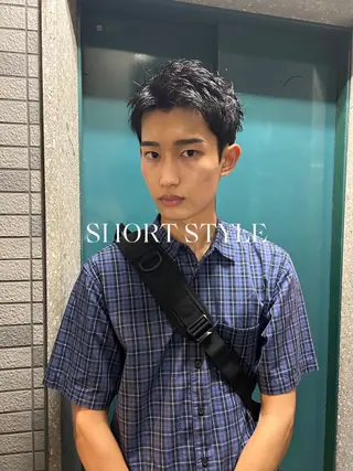 ショート パーマ メンズ 💈メンズ短髪特化 ✂︎伊藤大輝💈のヘアスタイル