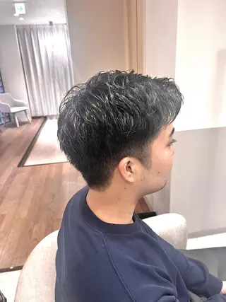 メンズ ナナ/梅田/髪質改善 カラー/ストレートのヘアスタイル