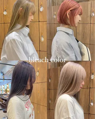 カラー 黒田瀬奈/ボブ まろやかベージュのヘアスタイル