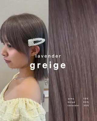 ミディアム ハイトーン／暖色 👩🏼HONOKAのヘアスタイル