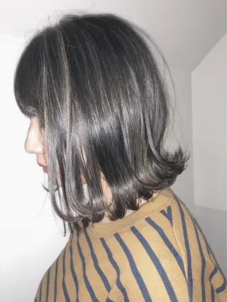 ミディアム カラー ヘアアレンジ 🦋レイヤー特化/ 羽エク/ナツミ🦋のヘアスタイル