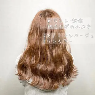 ロング カラー パーマ ヘアアレンジ メンズ ワット 原宿のヘアスタイル
