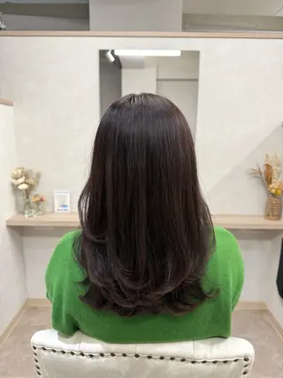 ロング カラー ヘアアレンジ 炭屋 波音のヘアスタイル