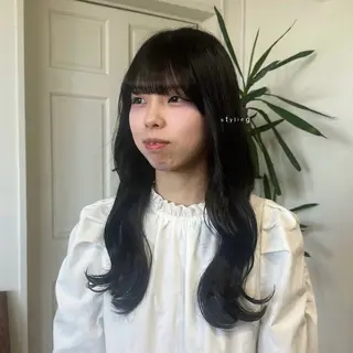 ロング カラー madoka/ 矢場町モデル募集🧦のヘアスタイル