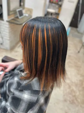 カラー 渋田 唯のヘアスタイル