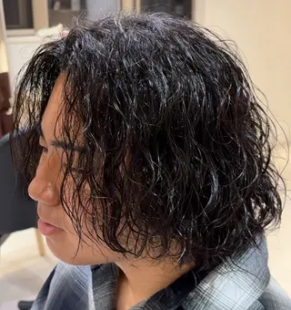 パーマ メンズ メンズパーマ美容師 りゅうせいのヘアスタイル