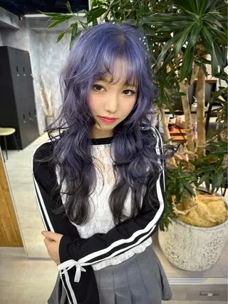 セミロング 🐶カラーモデル🐶 /心斎橋/文屋 颯のヘアスタイル