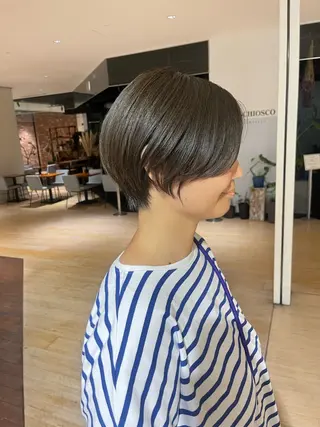 ショート マンツーマン 縮毛矯正/マユコのヘアスタイル