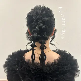 ミディアム ヘアセット/艶カラー /まつげパーマ/りおのヘアスタイル