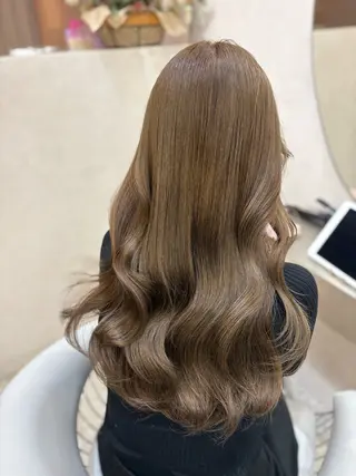 ロング カラー 新宿/韓国ヘア 中明度カラー/かやのヘアスタイル
