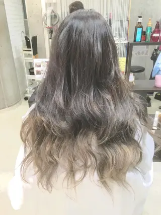 ロング カラー 髪質改善×レイヤー 高嶋のヘアスタイル