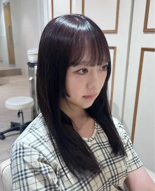 セミロング カラー モデル募集 セイノチヒロのヘアスタイル