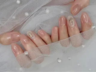ネイル I-nailロング /ワンホン/キラキラのネイルデザイン