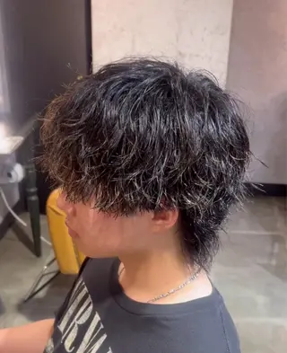 パーマ メンズ 【メンズ特化⚡️】 曲がる矯正/千原涼麻のヘアスタイル