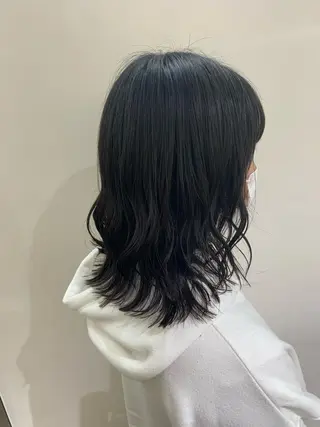 ミディアム デジタルパーマ🫧 韓国風ヘア🫧サクラのヘアスタイル