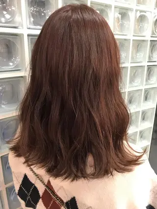 セミロング カラー パーマ ヘアアレンジ メンズ キッズ ネイル マツエク・マツパ 神山 昌子のヘアスタイル