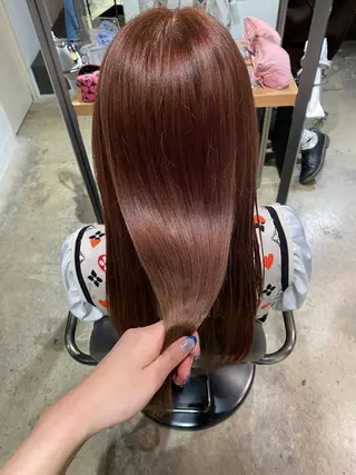 ロング カラー 末永 咲希のヘアスタイル