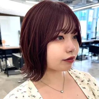 ショート カラー ヘアアレンジ 暖色/ショート/ボブ /hana🌸のヘアスタイル