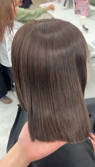 セミロング ♡ナチュラルガーリー ♡ベージュ♡RINAのヘアスタイル