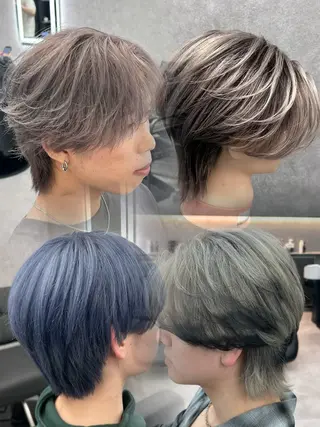 ショート カラー パーマ メンズ メンズ特化 👑YUTAのヘアスタイル