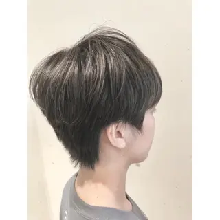 ショート カラー パーマ ヘアアレンジ 【ツヤ髪美容師】 ツダケイスケのヘアスタイル