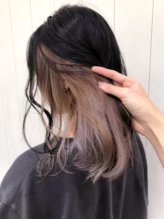 ミディアム カラー パーマ ヘアアレンジ ITbyALBUM 浦和店のヘアスタイル