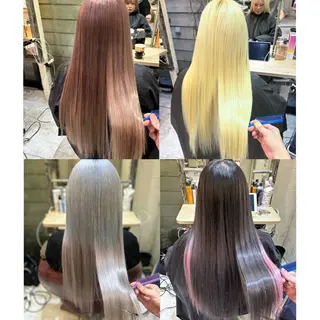 ロング カラー ‼️最新ハネエクステ 原宿のヘアスタイル