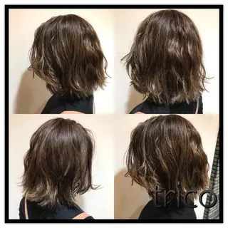 ミディアム カラー 似合わせ/ブリーチ カラー.岡田友仁のヘアスタイル