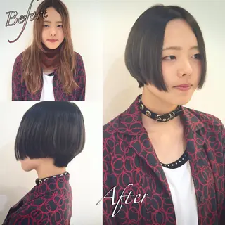 ショート ミディアム カラー ハイトーン×髪質改善 KENTAのヘアスタイル
