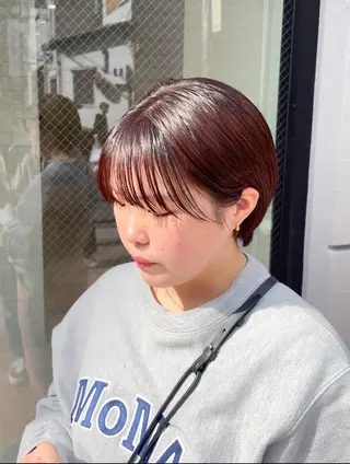 ショート カラー パーマ ヘアアレンジ キッズ 大人スタイル 太田のヘアスタイル