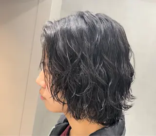 ロング パーマ ヘアアレンジ メンズ fifth 石川 凪のヘアスタイル