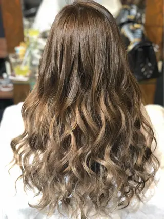 セミロング 西村 雄二/エクステのヘアスタイル