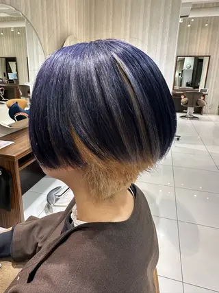 ショート カラー ブリーチ/艶カラー カノ🌼のヘアスタイル