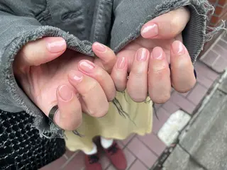 ネイル はばすみれ🎀ﾈｲﾙ 光ﾌｪｲｼｬﾙ ﾍｱのネイルデザイン