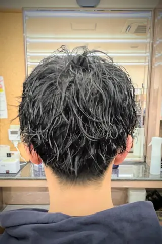 ショート パーマ 理容プラージュ燕三条 福井のヘアスタイル